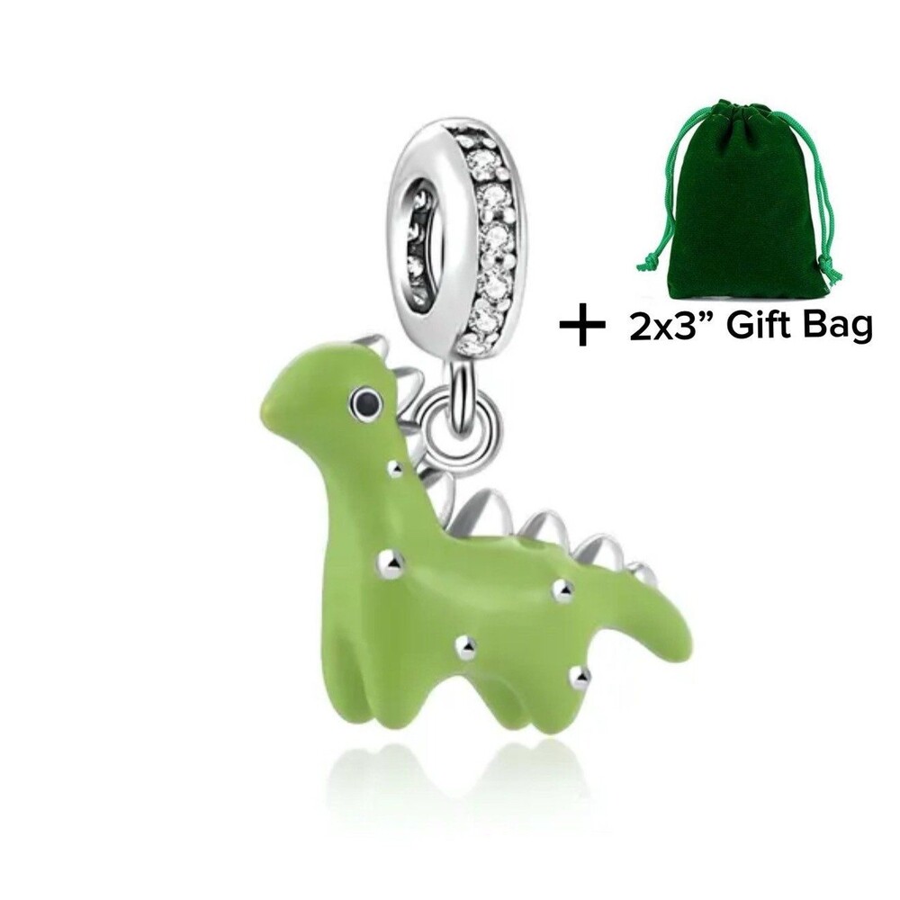 Dinosaur Dangle Charm | 925 Silver | Brand New